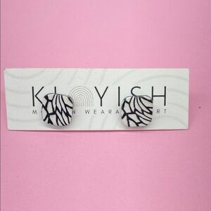 Monochrome Patterned Earrings